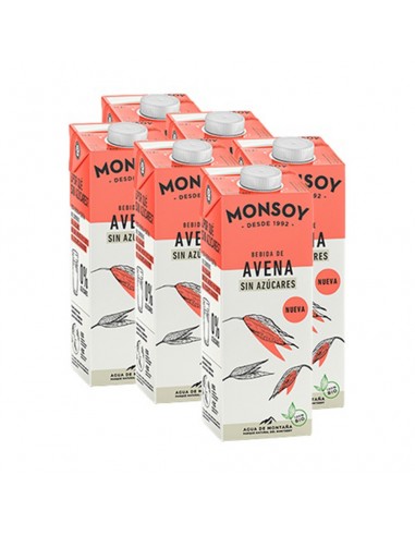 Bebida avena sin azúcares Monsoy pack...