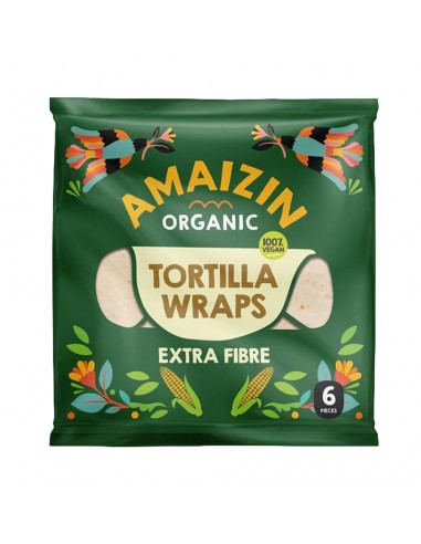 Tortilla wrap maíz fibra 240 grs Amaizin