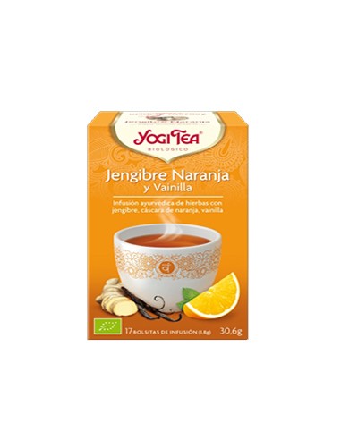 Té jengibre-naranja y vainilla Yogi tea