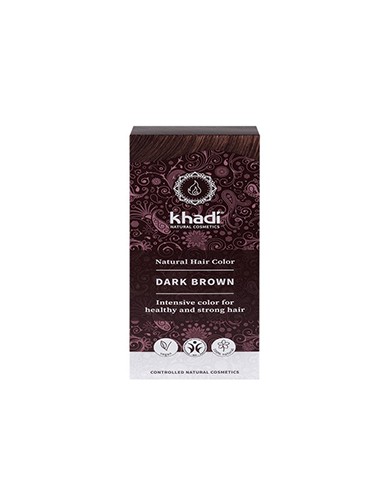 Tinte vegetal castaño oscuro Khadi